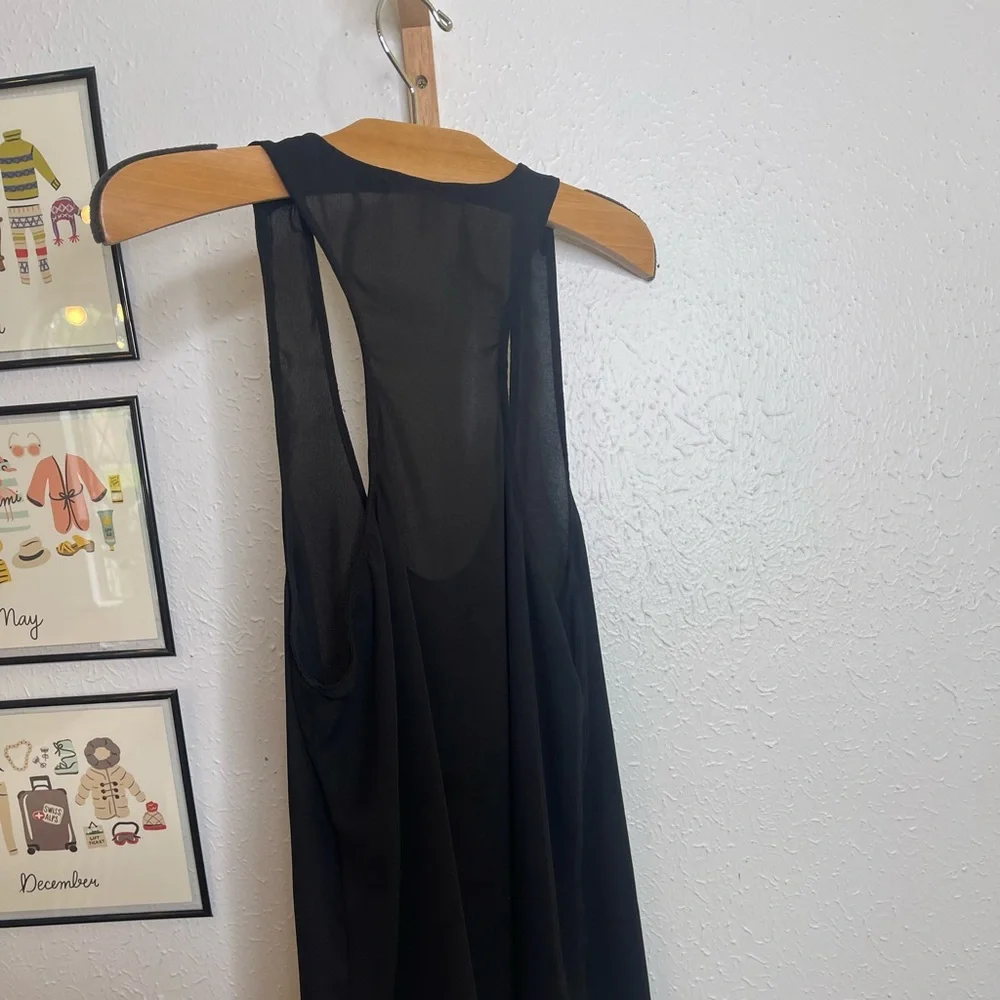 Black Racerback Tank - Size Large - Picture 4 of 6